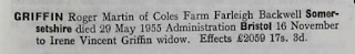 sillymummyft's tweet photo. Unlike his brothers who joined the #CEF during #WW1, Roger Martin Griffin joined the arm services in his home country of England. He was a Guardsman, a member of the #WelshGuard and took home both British War and Victory Medals. #Genealogy #familytree
https://t.co/lLywVRalxz https://t.co/sms1bo23ou