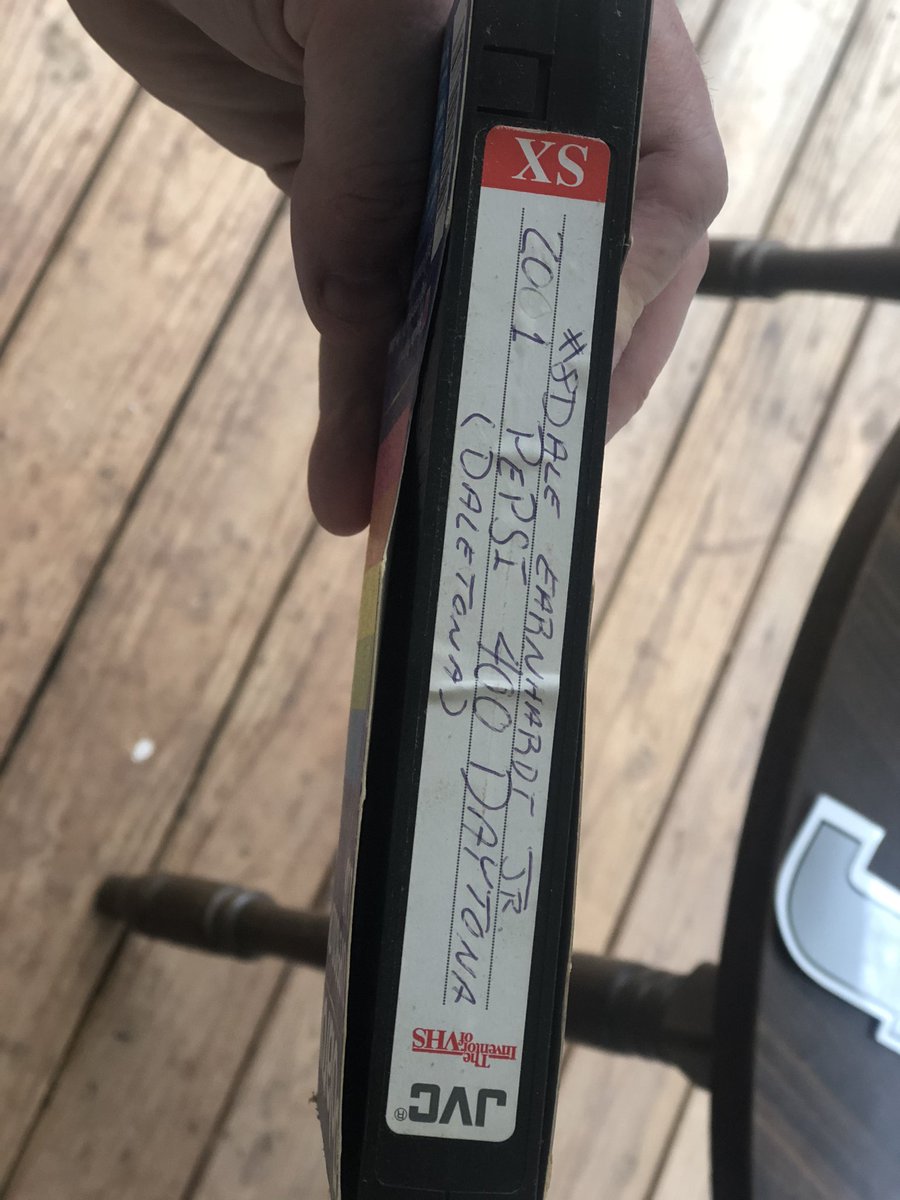 rickbeach5's tweet photo. When I was in high school would record every NASCAR race. If @DaleJr won I kept it. Nearly 20 years later and came across these two. #PlateRacing #JuneBug #BudCar https://t.co/OnsyEvmE7b