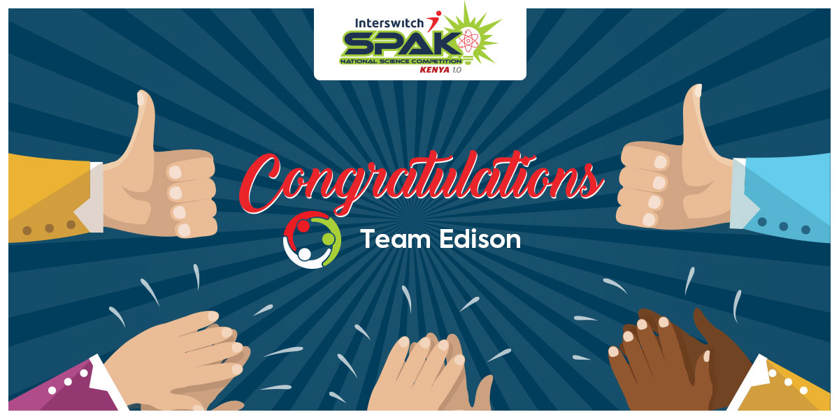 IntswitchSPAKKe's tweet photo. The winner of the InterswitchSPAK Africa STEM Challenge is Team Edison! Norbert from Kenya and Oluwatobi from Nigeria are the winners!! Congratulations to them. #InterswitchSPAKKE @ntvkenya https://t.co/WBDXD9vaZU