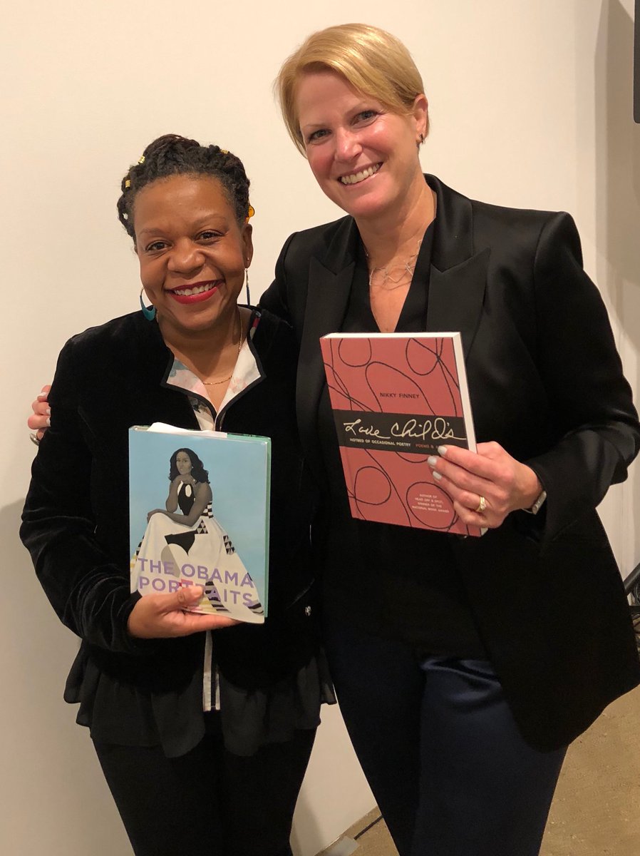 Among the most cherished elements of a #ReadUP life? Friends & book swaps- and especially so when it’s ⁦@parneshia⁩ #obamaportraits & Nikky Finney ❤️