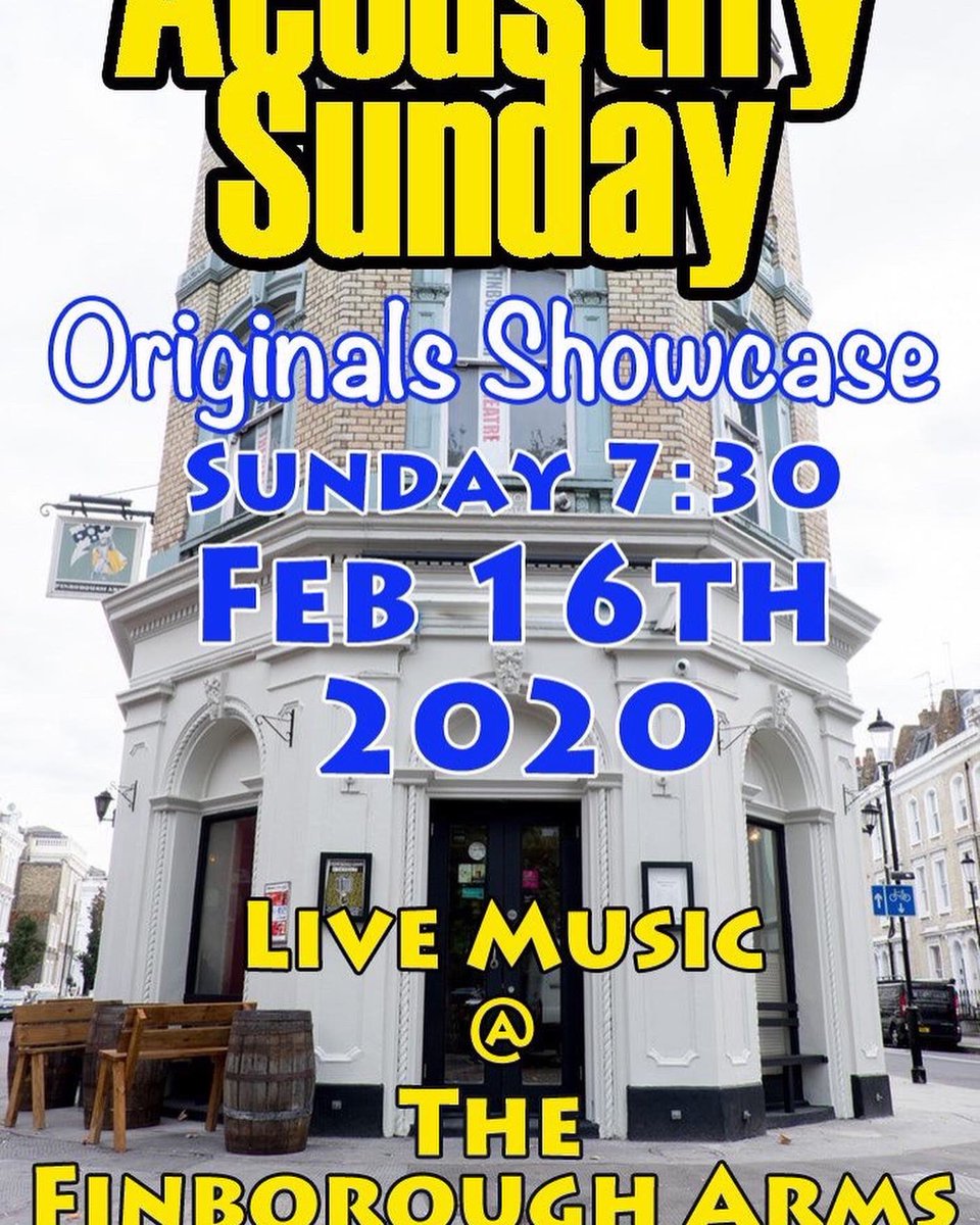 Open Mic TONIGHT Sunday Feb 16 #piano & #Guitar supplied ~ Live Music ~ Sorry, no backing tracks. Musicians must sign up at 7:30 for a spot! Live Music at @FinboroughArms #kensington #EarlsCourt #London #livemusic #OpenMic #openmicnight