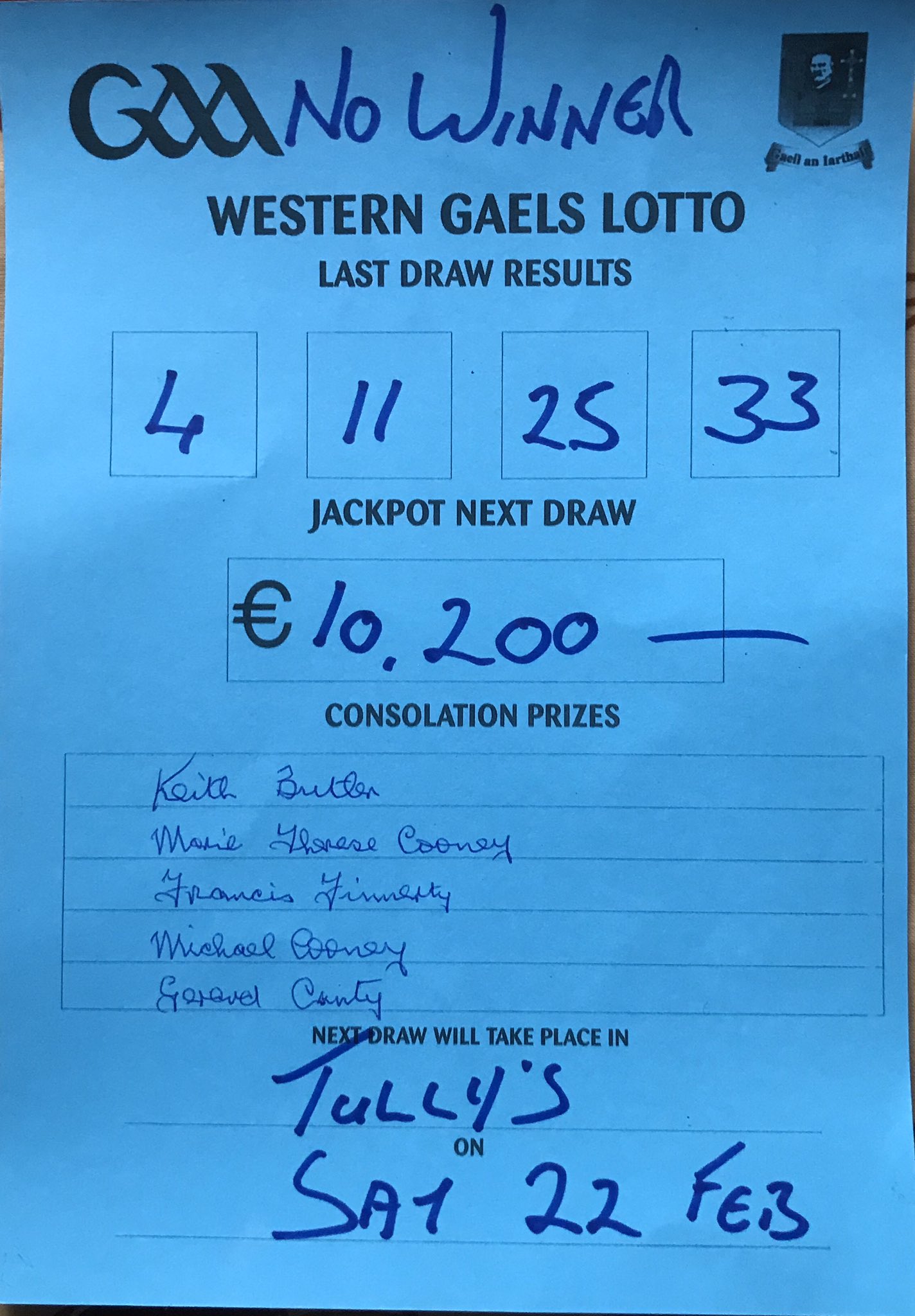 next draw lotto