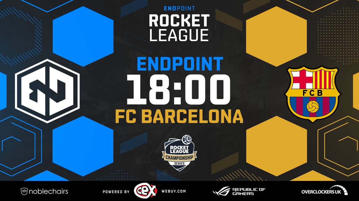 TeamEndpoint's tweet image. #RL

It's Week 2 of #RLCS9!!!

Who's ready? LETS GET THAT BREAD BOYS!

🆚 @FCBeSports 
⏲️ 5PM GMT / 6PM CET
📺 twitch.tv/rocketleague