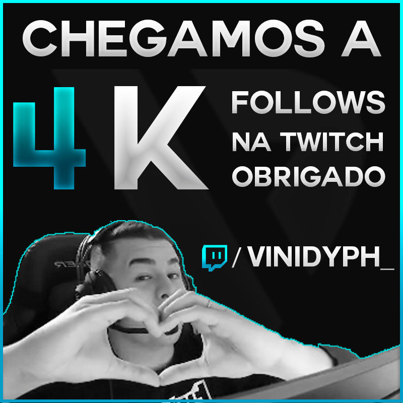 vinidyph's tweet photo. É.... Chegamos guys! Só tenho a agradecer vocês! Muito obrigado mesmo! 🤟😭😍
#gratidao
Bora pra próxima meta!!!
#twitchbr #runpartners #4k https://t.co/lq3v7qk1vZ