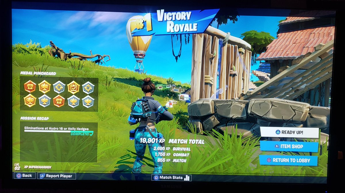 eringohil's tweet photo. Finally snagged 1st in #Fortnite! 

@Twitch @Fortnite #LadyGamer #CouplesStreaming https://t.co/8ckfnuJjHQ