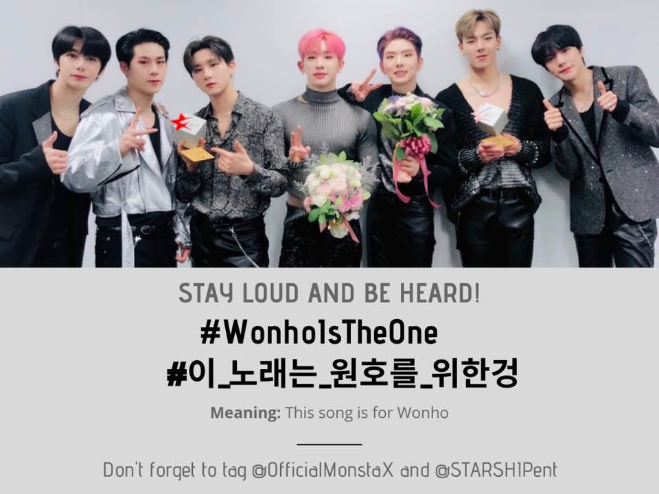 2020021612pm KST onwards197th Hashtags @OfficialMonstaX @STARSHIPent #WonhoIsTheOne #이_노래는_원호를_위한겅 391 official protest Hashtags
