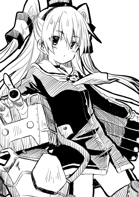 天津風  #週末お絵描きチャレンジ 
