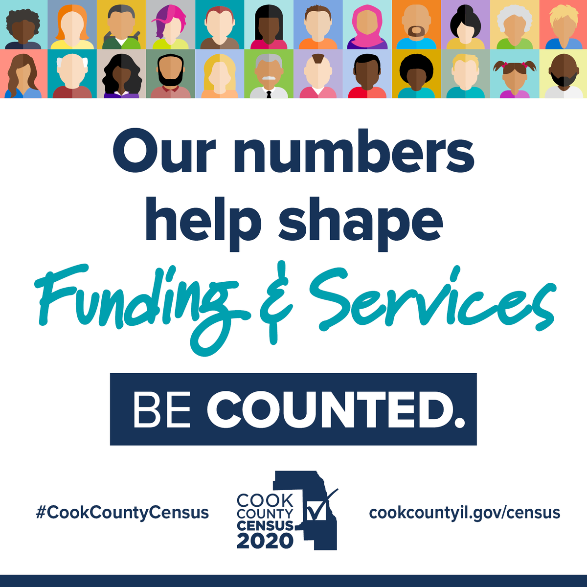 CHIRPRadio's tweet image. In mid-March, homes across the country will begin receiving invitations to complete the 2020 Census. Once the invitation arrives, you should respond for your home in one of three ways: online, by phone, or by mail. Text questions to 987987. #BeCounted #CookCountyCensus
