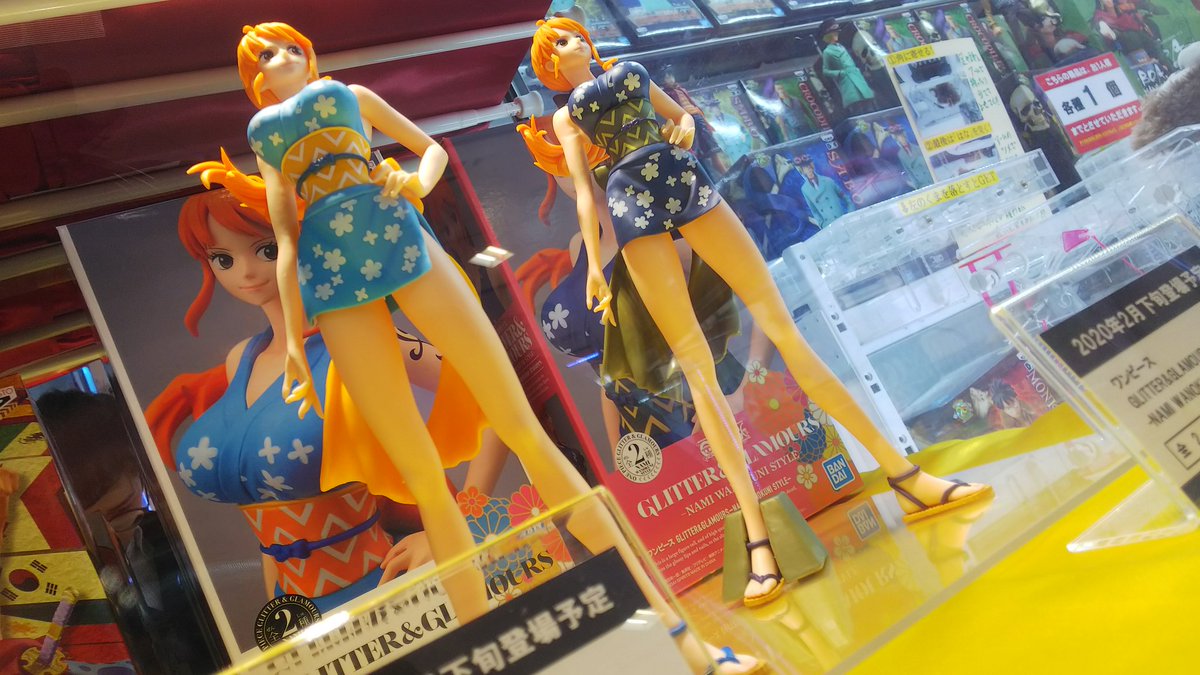 かっちゃんキャッチャー 2月登場プライズ先行展示 ワンピースより Glitter Glamours Nami Wanokuni Style ハイクオリティ女性キャラシリーズg Gシリーズより ナミがワノ国スタイル通称 おナミ として立体化 くノ一となっても健在の美しいボディ