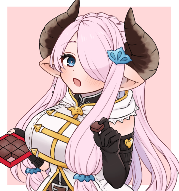 ナルメア(グラブル) 「あ～ん 」|まち🐻‍❄️のイラスト