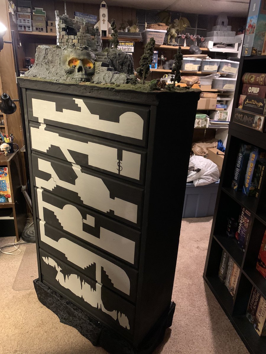 Well, Peter and Troy has the idea that you can stack sets and make a dungeon. They found an old dresser on the side of the road and got started. Six months of complete secrecy later, they rolled this out