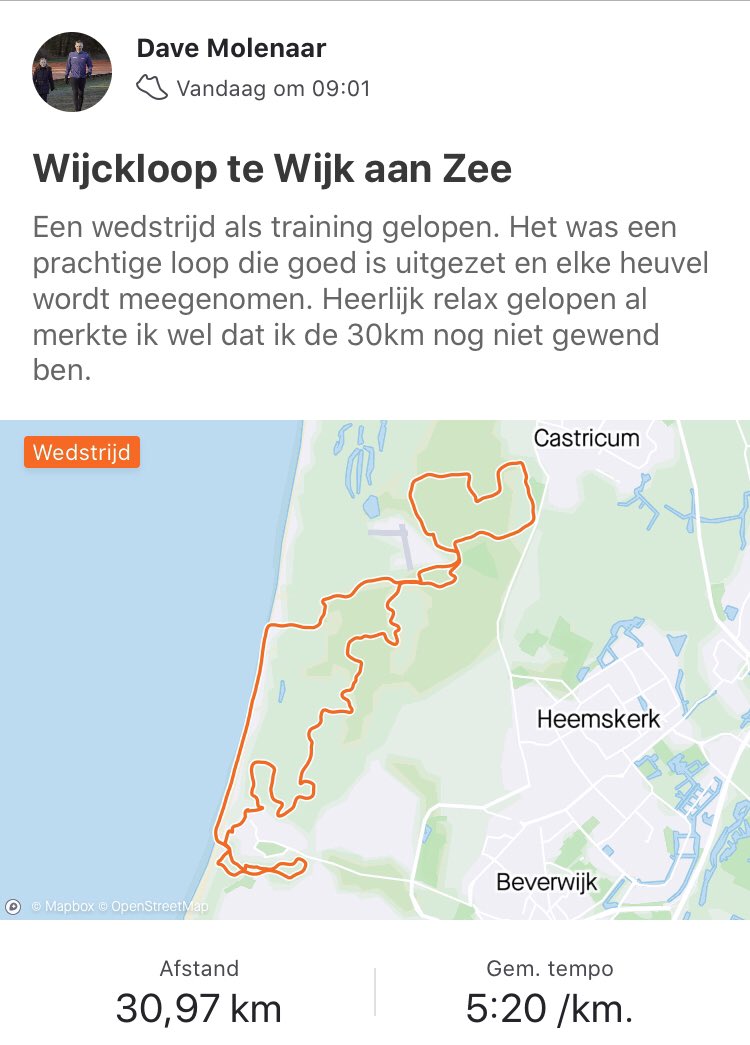 Vandaag hebben <a href="/runningdave76/">Dave Molenaar</a>,   <a href="/johan_artmanni/">Johan Artmanni</a>, <a href="/JaccoHeijblok/">Jacco</a> en Rowdy deelgenomen aan de #Wijckloop. Dave liep in voorbereiding op <a href="/MarathonRdam/">NN Marathon Rotterdam</a> de 31km, Johan won (💪🏻) de 16km, Rowdy een verdienstelijke tweede plaats op de 10km en Jacco is weer helemaal op de weg terug!