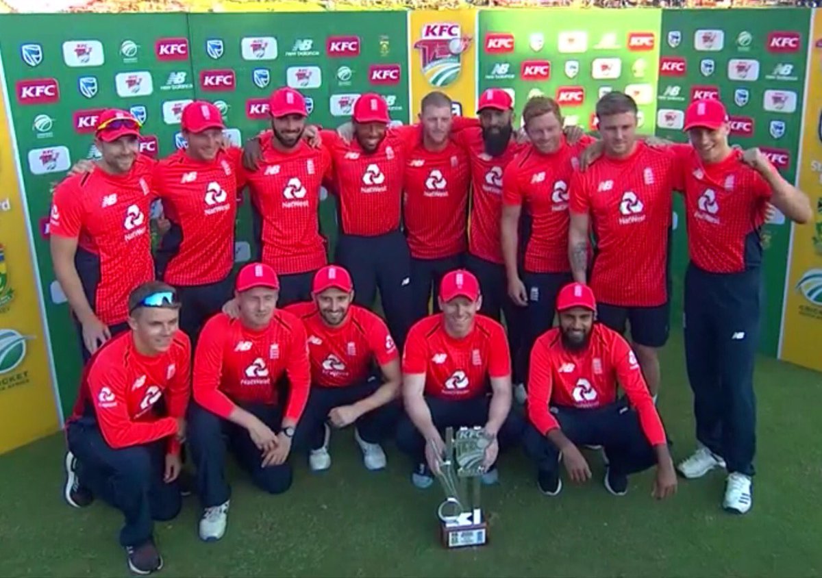Congratulations England on winning the #T20 series 2-1. Fantastic run chase today 👏 #SAvsENG  #ENGvSA