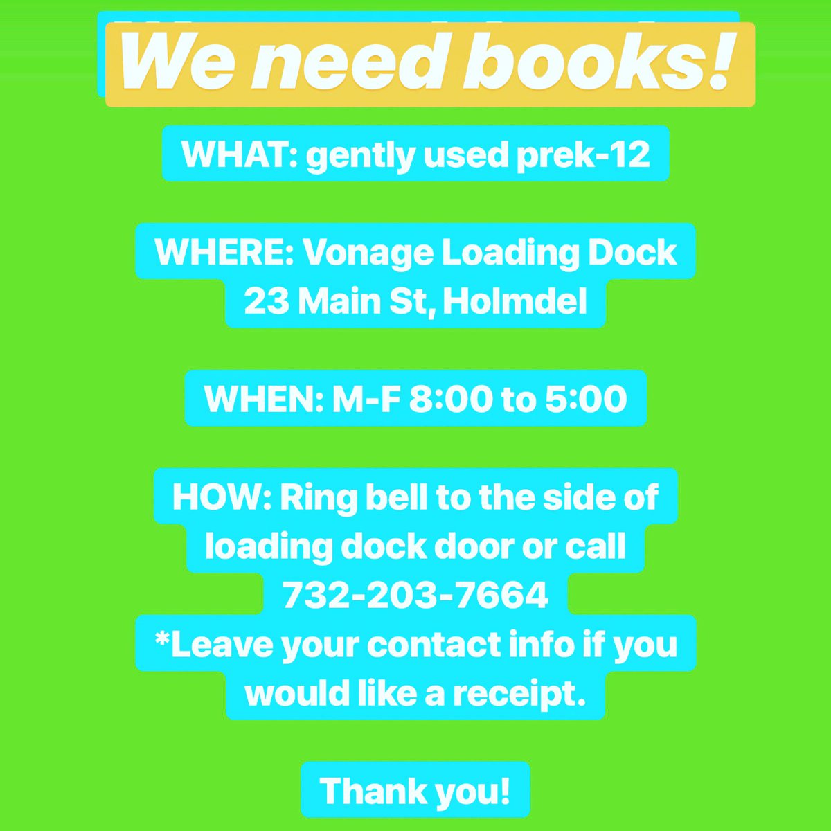 Got kids books? We will take them for kids who need them! #booksforall #books365 #donatekidsbooks #recyclebooks