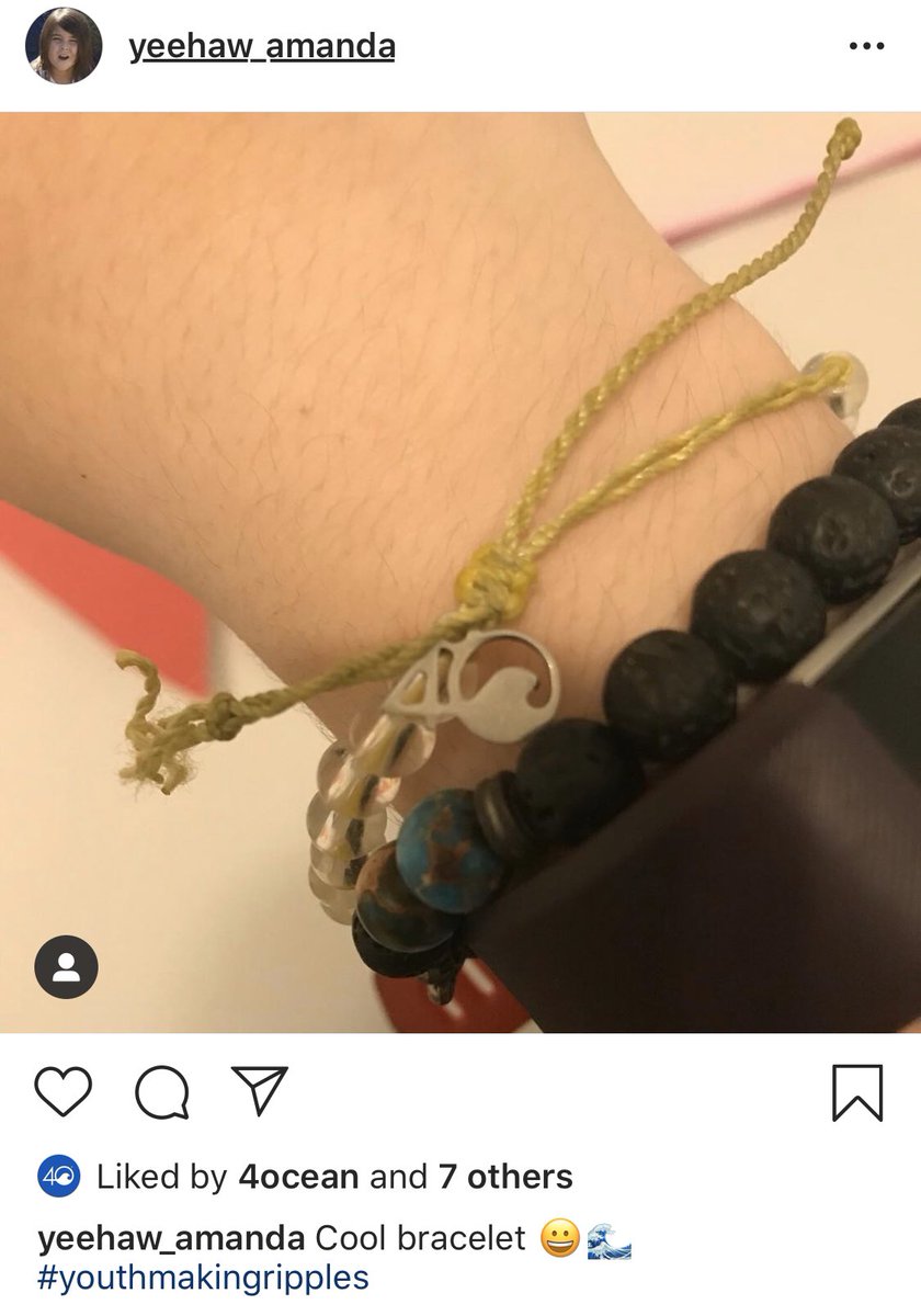 YouthRipples's tweet photo. Thanks @yeehaw_amanda for this tag! @4ocean thanks for giving these bracelets to our youth filmmakers! #youthmakingripples #4ocean #4oceanbracelet #4oceanbracelets #4oceanflorida #florida #4oceanlifestyle https://t.co/SebQfz6cAv
