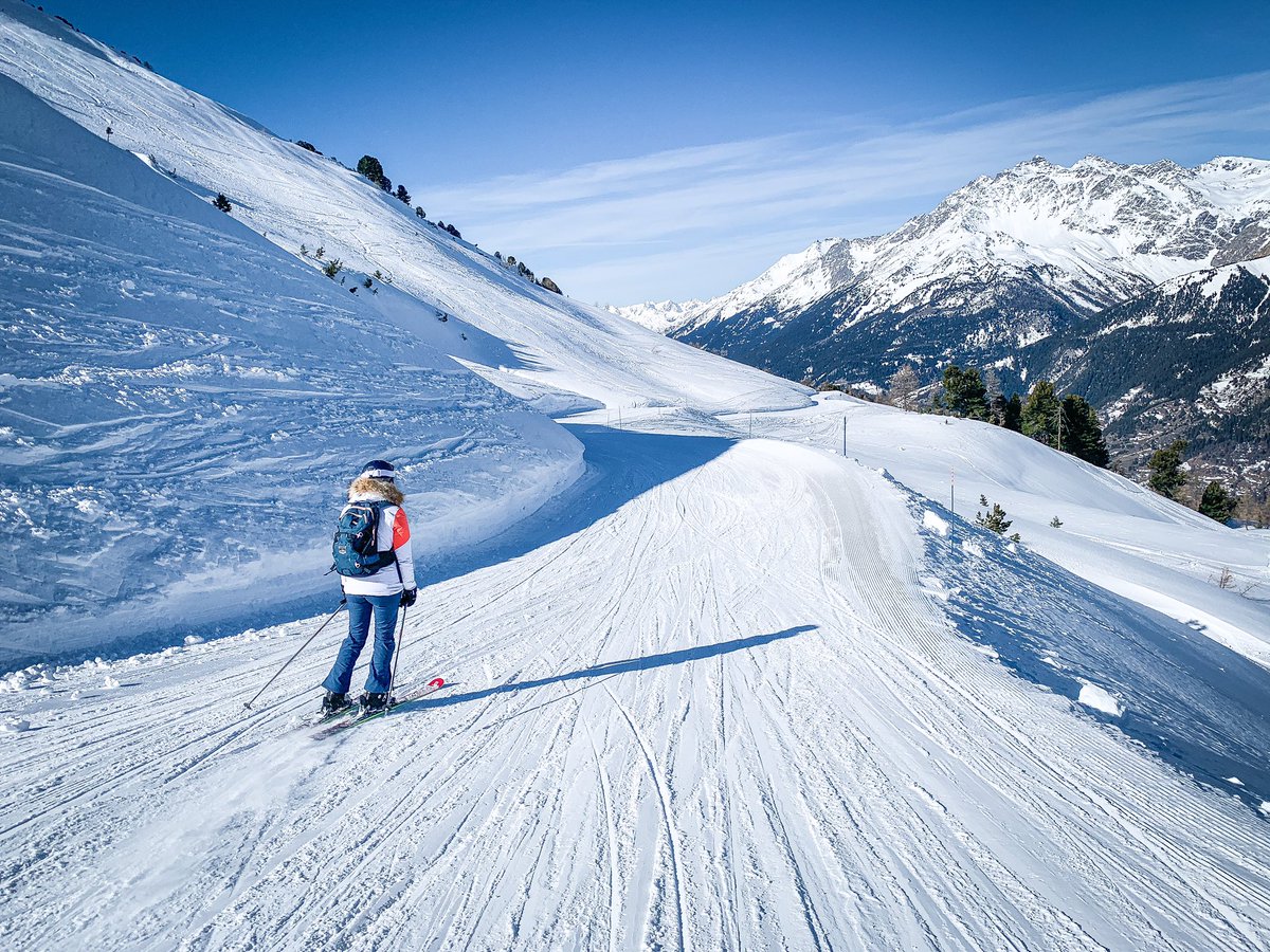 Descente le long des Piniers... 🎿❤️