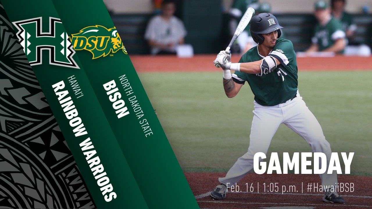 Hawaii Baseball on Twitter "⚾️ HawaiiBSB vs. North Dakota St. 🕖 105