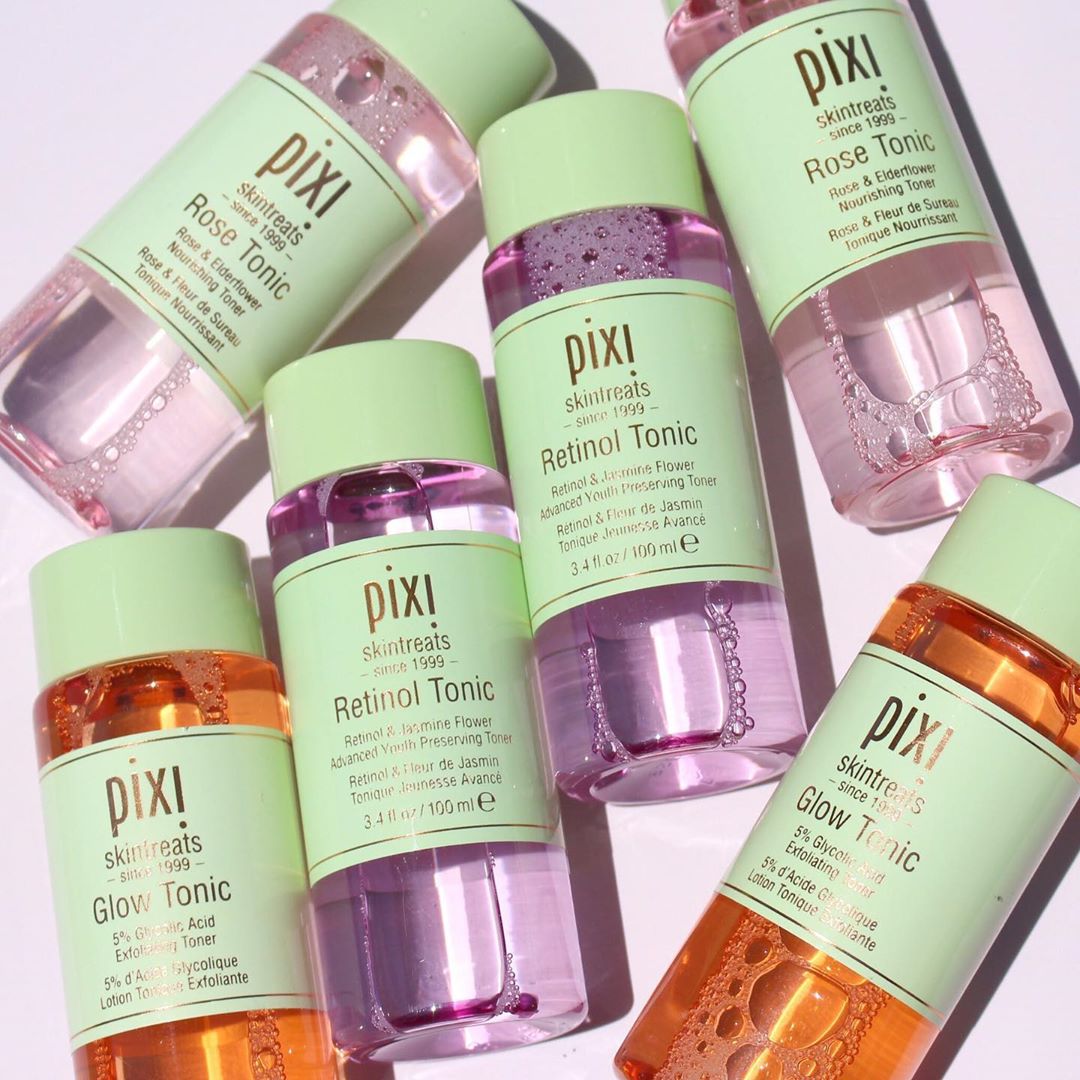 PIXIBeauty's tweet photo. π Glow Tonic, Rose Tonic & Retinol Tonic π Comment with your favourite emoji below if YOU enjoy treating your skin to these #MultiToning must-haves! πβ£ https://t.co/QWwwSy2w24
