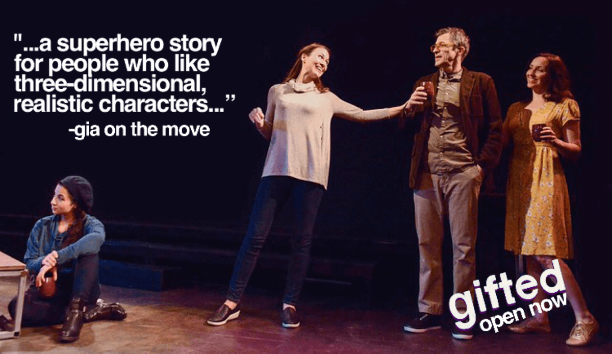 SacredFoolsLA's tweet photo. No one fights crime in Gifted, but these characters all have abilities that are miraculous and strange. Are these abilities gifts? Or are they curses? Find out today at our 4pm matinee! https://t.co/xBBuwF9i9d #GiftedFools #WhatIsYourGift https://t.co/1SxXh9CEQg