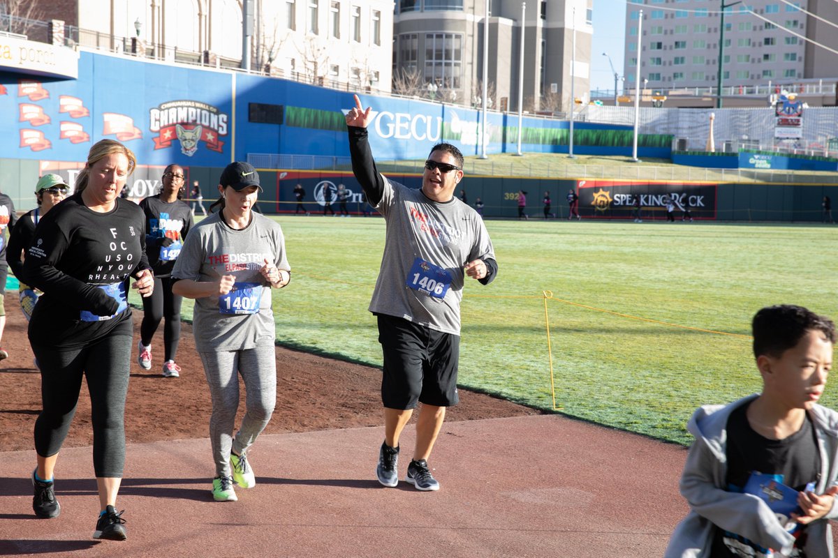 It's a great day for a race and show #THEDISTRICTofChampions pride! Over 350 students, faculty &amp; staff took part in the El Paso Marathon in downtown El Paso today. This is the 3rd year that the Ysleta family has participated in the event. Way to go!