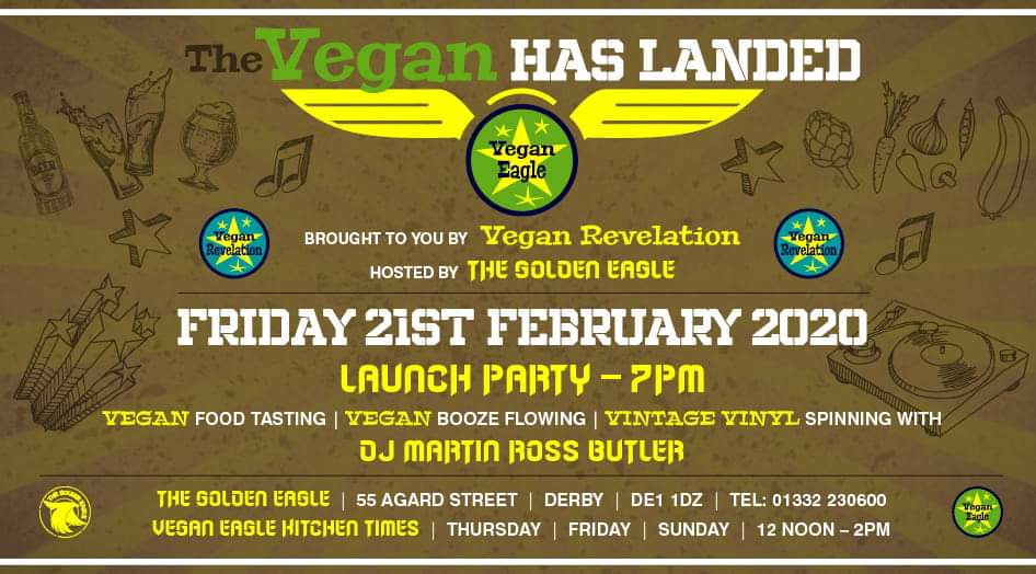 I'm really excited to be providing some wholesome sounds for my friends at <a href="/RevelationVegan/">Vegan Revelation</a>  Café as they launch their takeover of The <a href="/GoldEagleDerby/">The Golden Eagle</a> kitchen next Friday night! 

#veganrevelation #djmrbutler #thegoldeneagle #veganfood #vintagevinyl #funk #soul #fuzz #psych