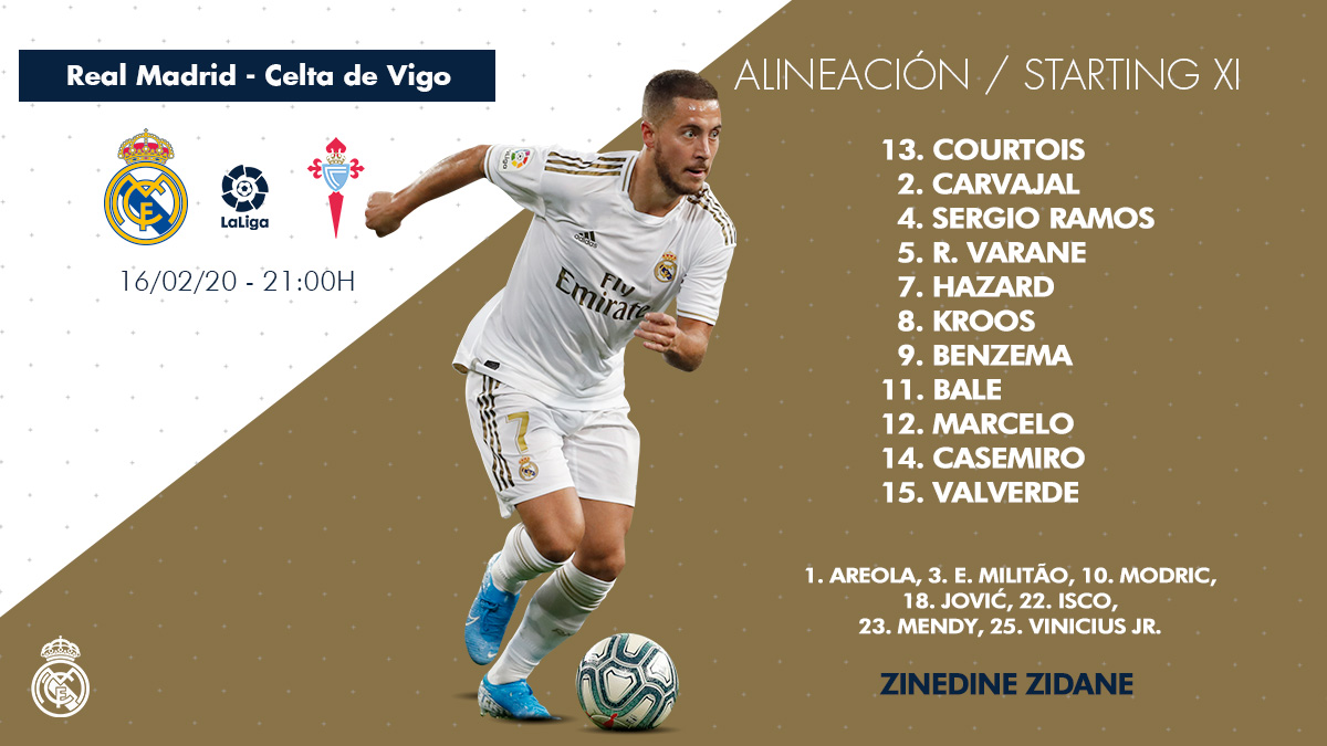 レアル マドリード C F على تويتر セルタ戦のスターティングメンバーはこちら Realmadridcelta Rmliga レアル マドリード C F على تويتر セルタ戦のスターティングメンバーはこちら Realmadridcelta Rmliga