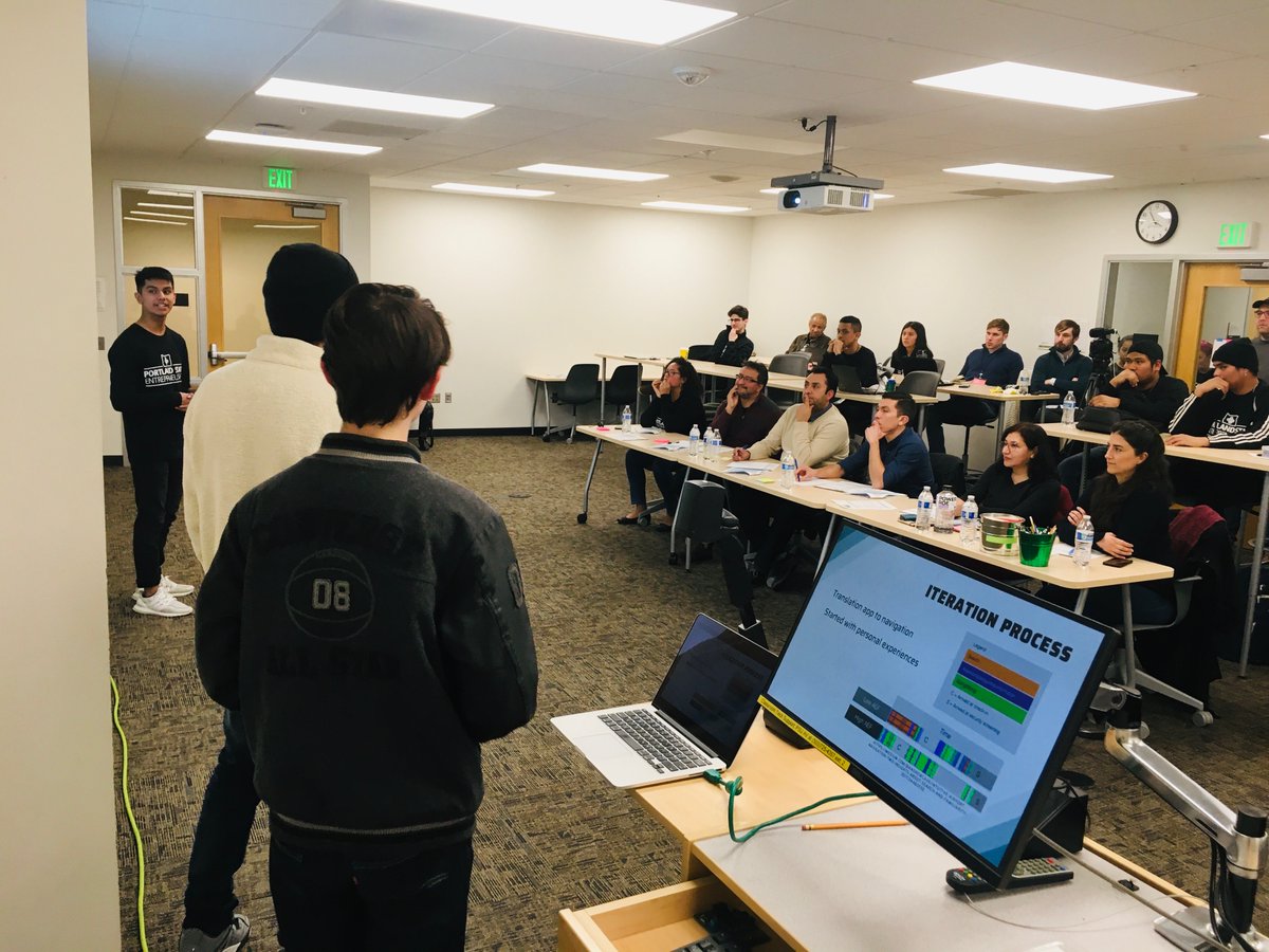 "How can we improve the air traveler's experience by creating a seamless experience that is more time efficient and enjoyable?" - ✈️ The team come up their answer within 48 hours at @MCECSpdx  #InventforthePlanet #IFTP