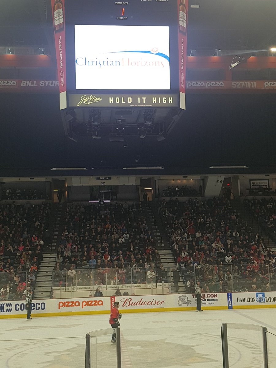 dpetkau's tweet photo. @CHorizons supporting the Hamilton community at the NHL alumni chatty game. https://t.co/pkxtZuHCos