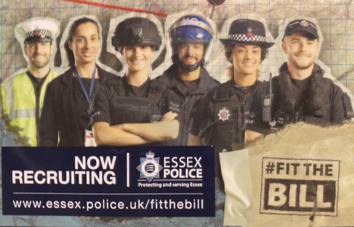 Chief Constable BJ Harrington QPM - Essex Police (@bjh251) on Twitter photo I love our new <a href="/EssexPoliceUK/">Essex Police</a> recruitment sticker. If you want to be part of a force that is growing in so many ways & you #FitTheBill then have a look at our careers page. I love our new <a href="/EssexPoliceUK/">Essex Police</a> recruitment sticker. If you want to be part of a force that is growing in so many ways & you #FitTheBill then have a look at our careers page.