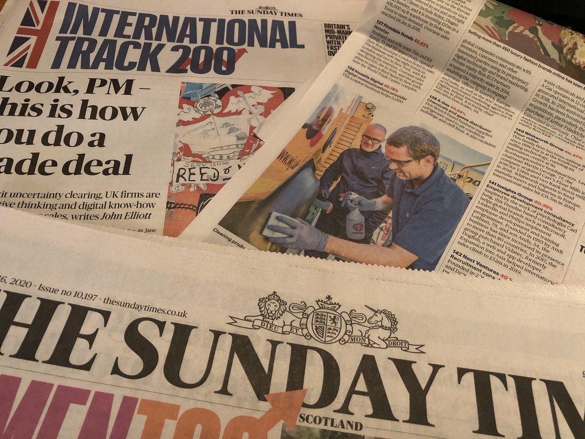 And there it is - in today’s @thesundaytimes in glorious black and white - <a href="/Insights/">Insights</a> is #141 on this year’s #IntTrack200 @HSBCUKBusiness @ST_FastTrack. Congratulations team. #weareinsights #selfawareness <a href="/Insights_CEO/">Fiona Logan</a>