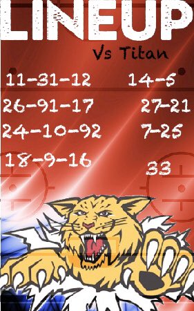 MonctonWildcast's tweet photo. Lineup today vs Titan, L’Heureux moves up to 2nd line and Cyr to 3rd line and Desnoyers centres 4th line, Rodrigue is back in the 🥅

#DefendTheDen #Wildcats #Wildside #BATvsMON https://t.co/sZKbZUpzV1