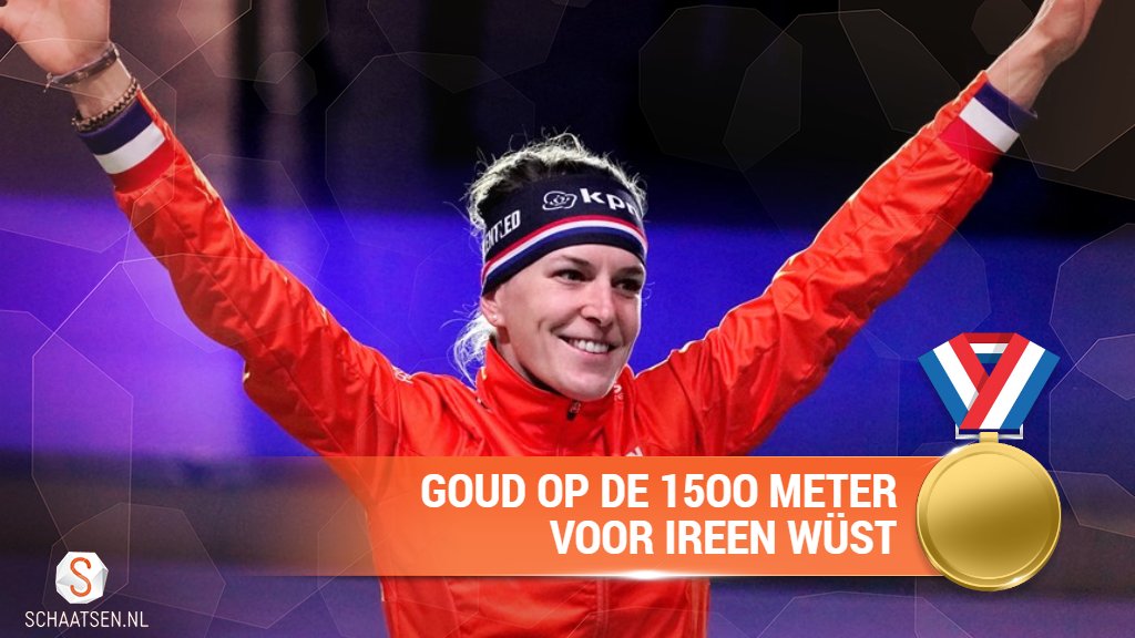 Ze doet het weer! Ireen Wüst wereldkampioen op de 1500 meter