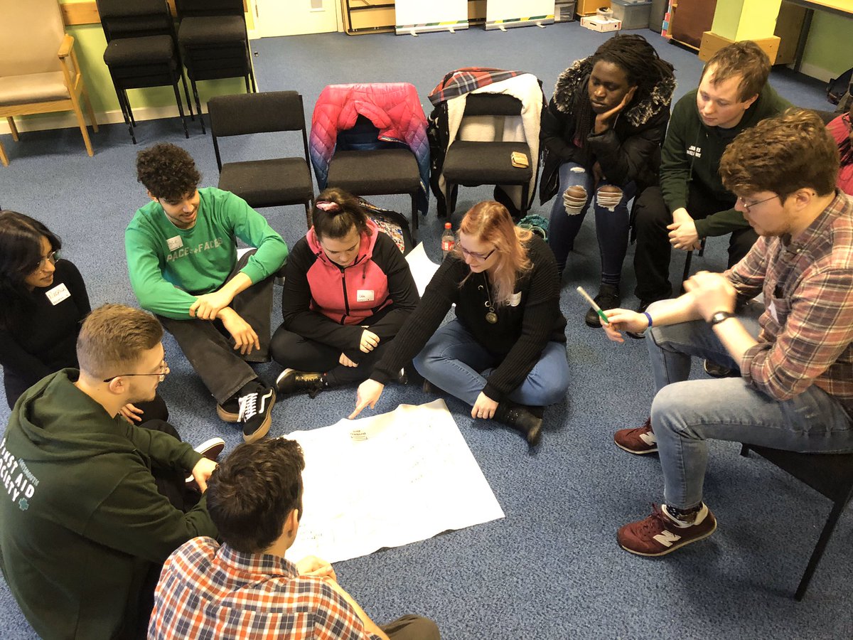 SJA_LS_Student's tweet photo. To round of #SVW2020 students from Brighton, Portsmouth and Southampton got together for some joint learning and development!  Radios, first aid simulation, “the event that goes wrong” and development goal setting 👌  #Stjohnstudents https://t.co/pwx1mH9nlx