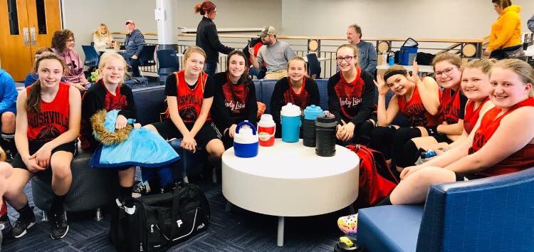 melinvil's tweet photo. The 6th grade Lady Lions are going to the finals!! ❤️🙌🖤 Wishing these girls good luck today as the play the Lebanon Tigers. @RushSchools https://t.co/Sshvc5iifi
