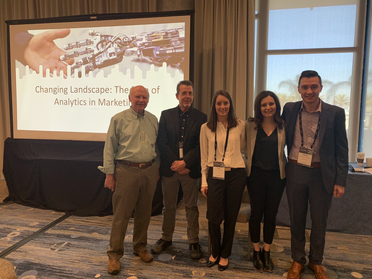 HayaAjjan's tweet photo. What an engaging panel today on Marketing Analytics with fabulous industry and academic experts at AMA 2020. Honored to know these amazing people. Thanks @D_E_Harrison and all. #ama2020 #datarobot #22square #ETSU @elonuniversity https://t.co/fi2adJUAdB