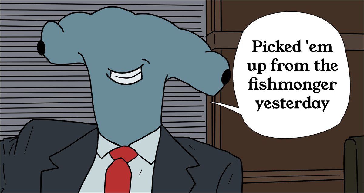 The_Conglo's tweet photo. In some circles I’m known as the Patrick Bateman of the sea. Mostly for my love of swanky business cards and Huey Lewis and the News
#CongloLife #IndieComics #Comics #Comic #Drawn #Cartoons #Sketch  #WebToon
 #Cartoon #Cartoons  #ComicIllustration #SelfPublishing  #americanpsycho https://t.co/vzLBDLFeD9