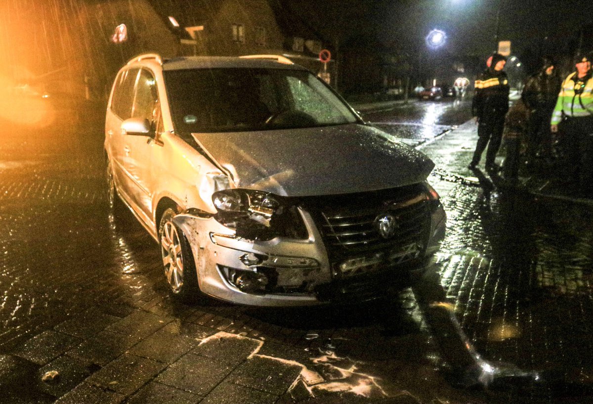 Bezorger gewond bij ongeval Gemert . 16 februari 2020.