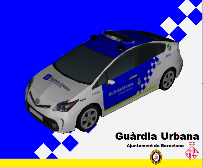 BcmMod's tweet photo. Os mostramos uno de los nuevos vehículos @barcelona_GUB este coche está equipado con cámaras situadas en los laterales que permiten captar matrículas de vehículos parados o en movimiento para saber si han sido robados o si están en la base de datos de la policía. Toyota Prius. https://t.co/r9Yajtu62Q