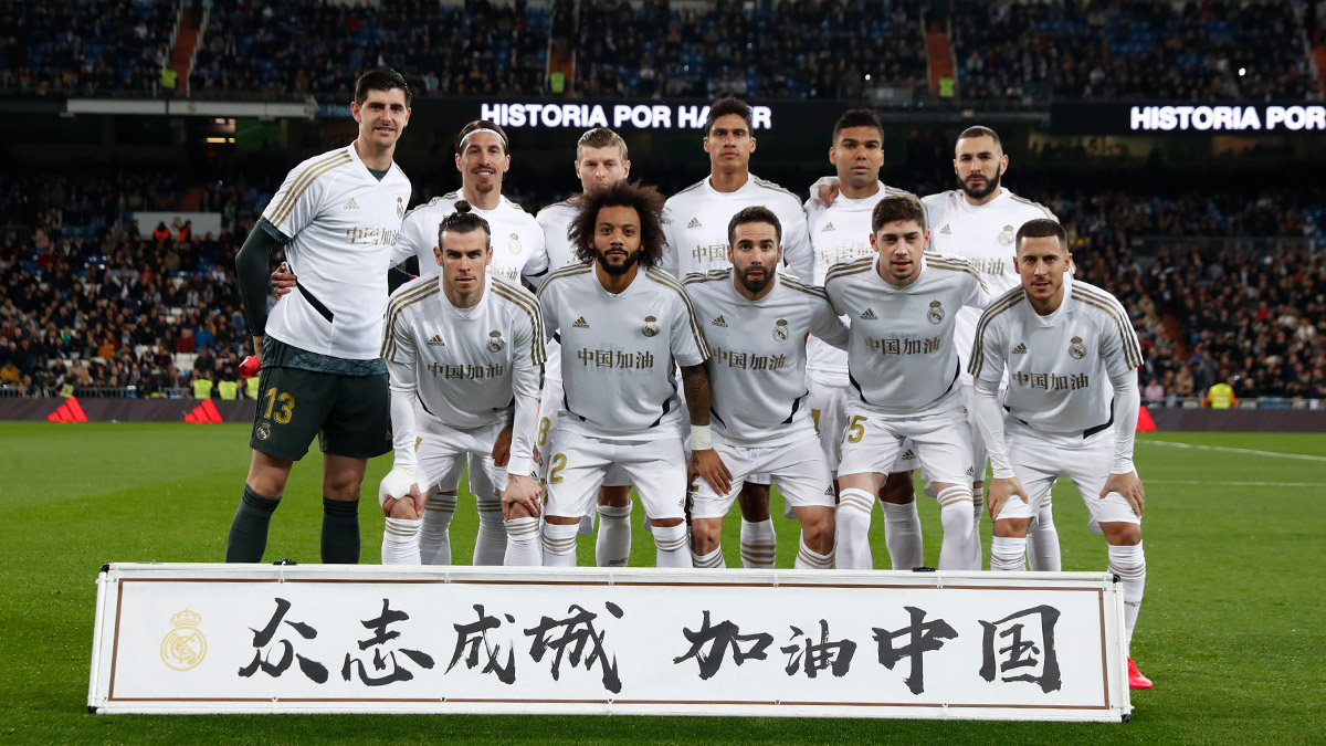 π¨π³ππ€ Le #RealMadrid montre son support Γ toutes les personnes atteintes par le coronavirus.