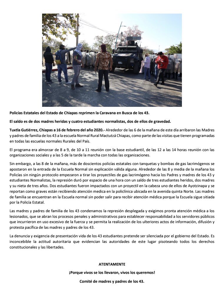 Ayotzinapa-gases