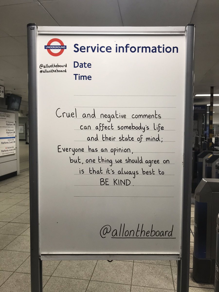 Oratory PSHE (@oratorypshe) on Twitter photo If you can't be kind, then be quiet.
I thought this simple post from <a href="/allontheboard/">All On The Board</a> summed up some of the messages in the media this weekend.
Remember, there is always someone to turn to. It might be hard, but there is always a way forward.
#RIPCarolineFlack If you can't be kind, then be quiet.
I thought this simple post from <a href="/allontheboard/">All On The Board</a> summed up some of the messages in the media this weekend.
Remember, there is always someone to turn to. It might be hard, but there is always a way forward.
#RIPCarolineFlack