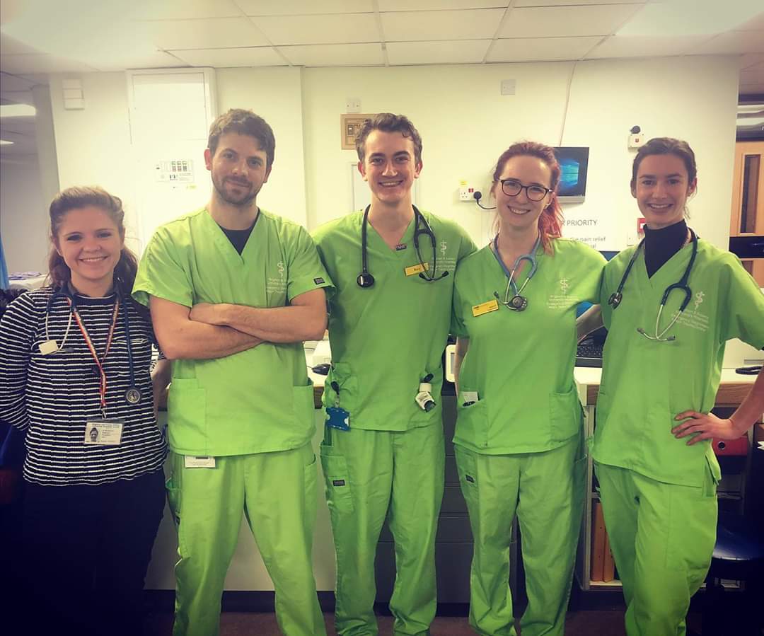 Every doctor in A&amp;E this evening was <a href="/BSMSMedSchool/">BSMS</a> trained 🙌🏻 always proud to be #teamBSMS 💚