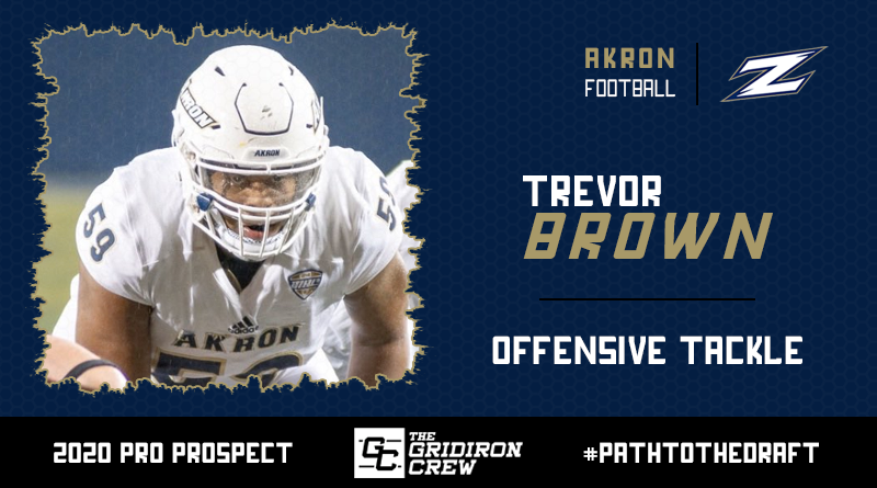 Gridiron_Crew's tweet photo. Scouts, Coaches, and GMs, here are all the reasons why you should focus your attention on 2020 Pro Prospect, Trevor Brown (@TrevFive9), a OT/G from @ZipsFB!

#2020ProProspect #PathToTheDraft #NFLDraft #CFLDraft

👀 Read our Interview: https://t.co/ZjtY50qfNE https://t.co/6i42Wl7QoD