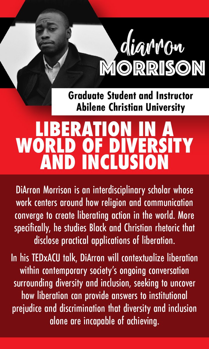 Click to read about this year's second student speaker, DiArron Morrison. Then head over to tedxacu.org/attend to save your seat for his talk on March 27th at TEDxACU! #tedxacu #thisorthat