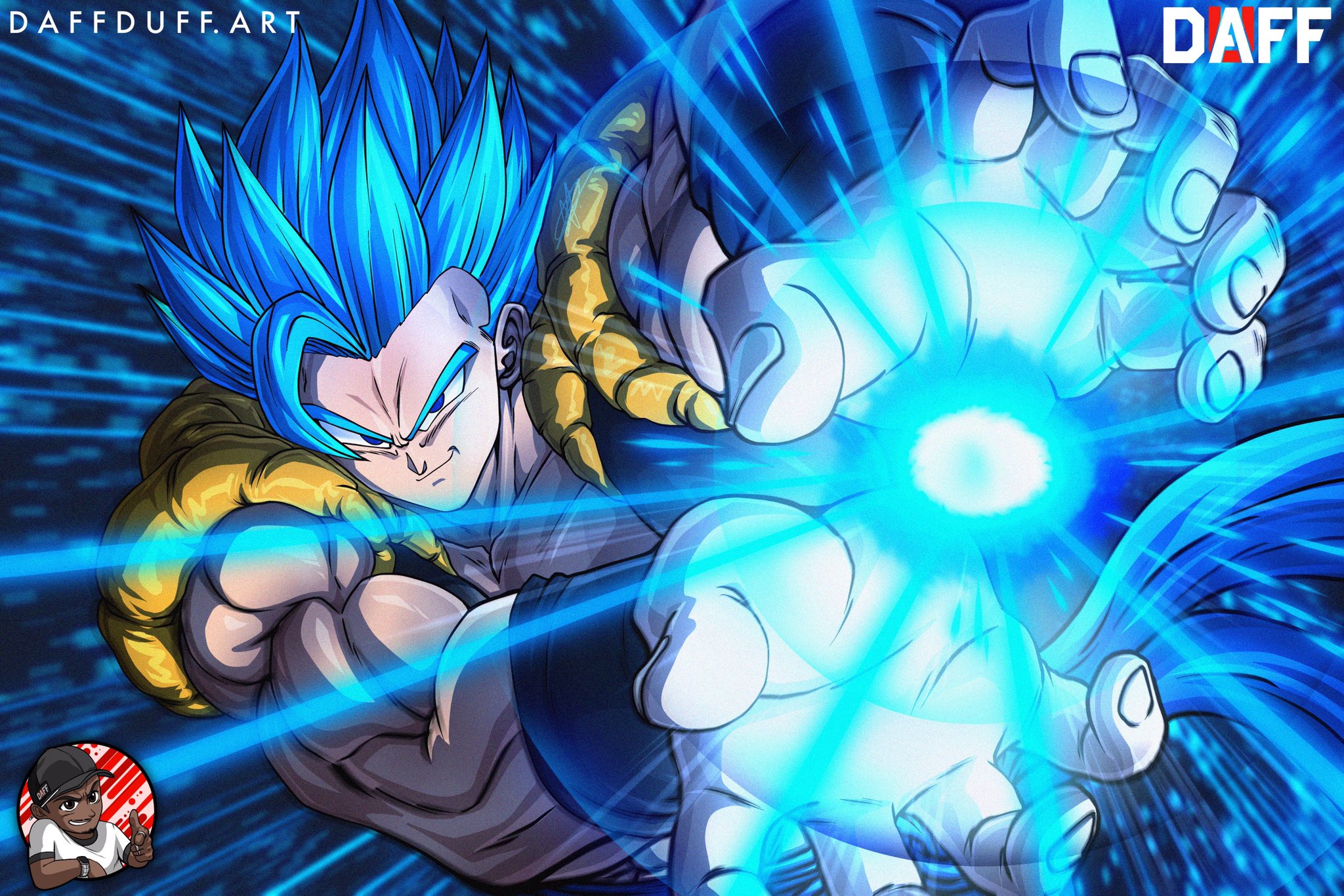 Unstoppable Fusion Power - ULTRA Gogeta Blue by danshi4004 on