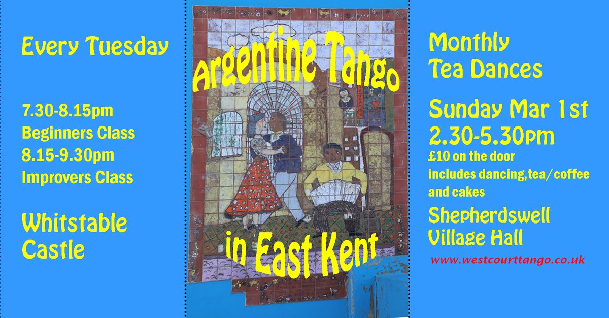 TangoJester's tweet image. Tuesday Night is Tango Night at Whitstable Castle, and if you fancied trying this beautiful dance, why not come along to our friendly beginners class at 7.30pm or for improvers the class starts at 8.15pm