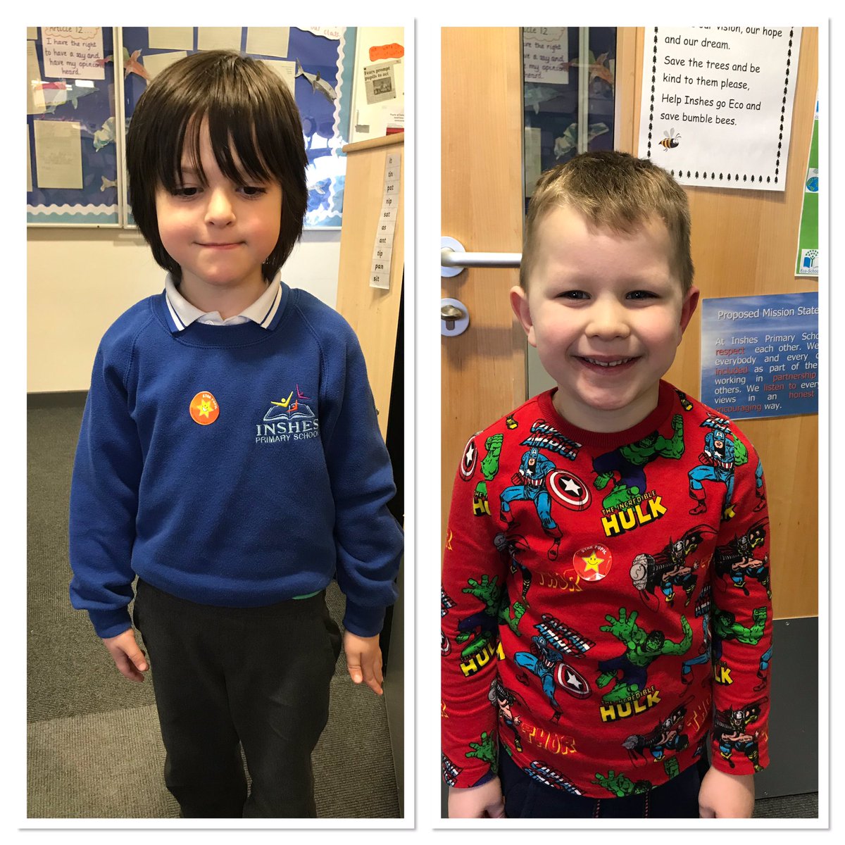 AInshes's tweet photo. Our very hardworking Stars of the Week! 🌟 @inshes_ps @lolo_belafonte #earlyyears #starsoftheweek https://t.co/jvA6gs8a75