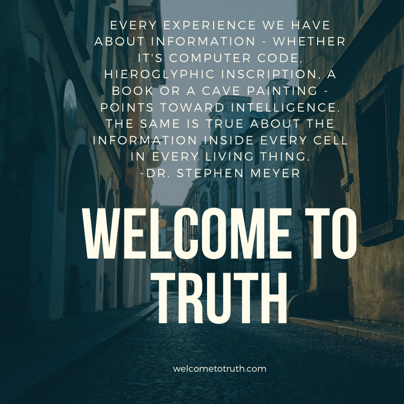 WelcomeToTruth_'s tweet image. Information (like what&apos;s in our DNA) Points to God. Stephen C. Meyer #StephenMeyer #IntelligentDesign #ChristianApologetics #Apologetics #WelcomeToTruth