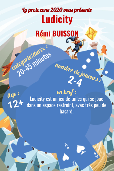 PajProto's tweet photo. Aujourd'hui au tour du 2eme jeu sélectionné par le jury de ProtoPAJ : Ludicity, un jeu de de Rémi Buisson, pour 2 à 4 joueur⋅ses à partir de 12 ans. https://t.co/tqkZFHHSjM