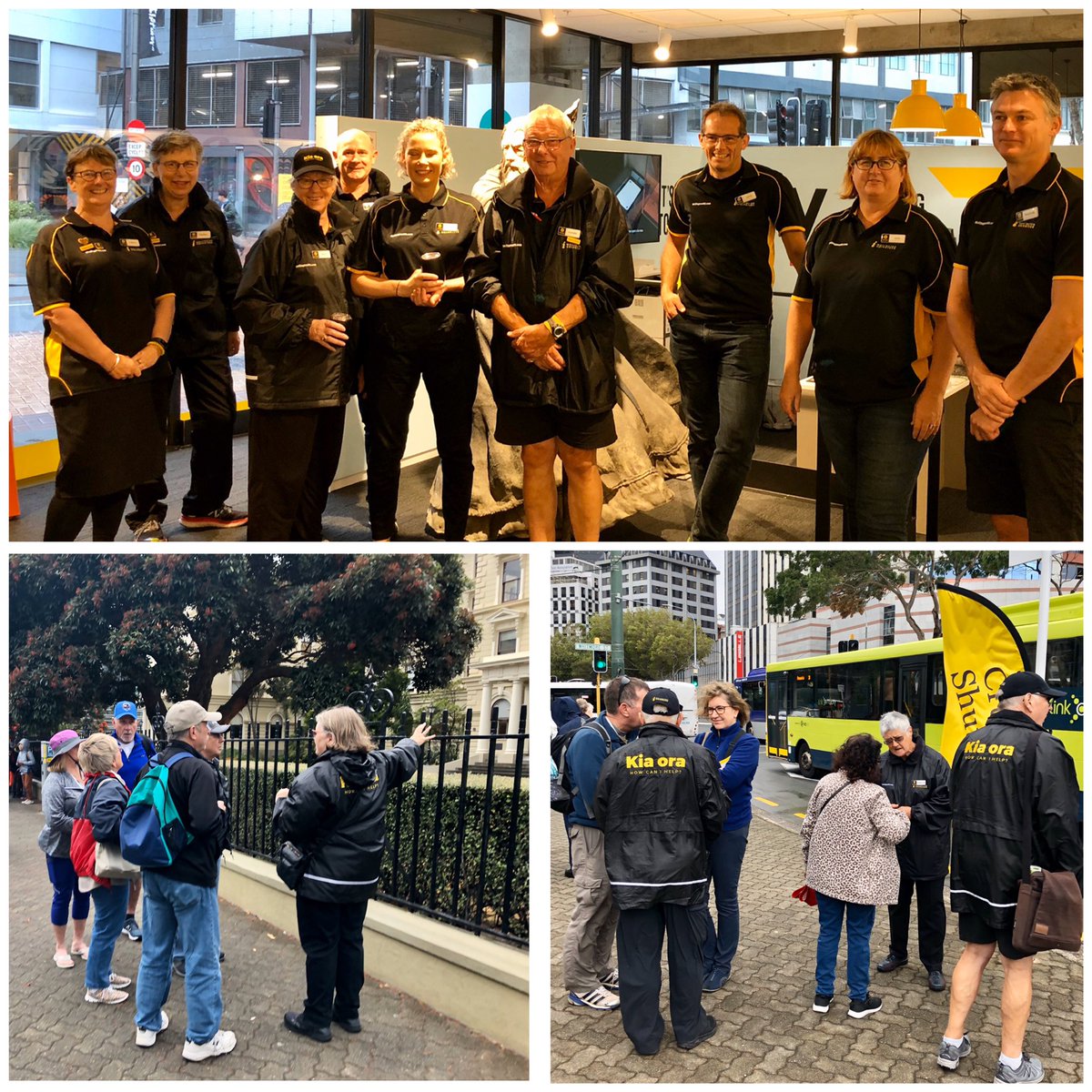 walkshorts's tweet image. Our leadership team were out and about today on the streets of @Wellington_NZ with our wonderful volunteer Cruise Ambassadors welcoming visitors to our city.  Great to see their fantastic work first hand.